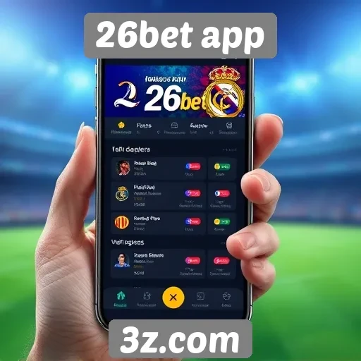 Experiência do usuário no 26bet app